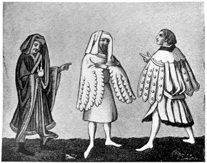 Männerkleidung, 14. Jahrhundert, 1910
