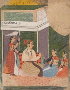 Malkos Raga: Seite aus einer verstreuten Ragamala-Serie, ca. 1640-50