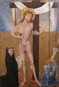 Der Schmerzensmann mit kniendem Stifter, viertes Viertel des 15. Jahrhunderts mit modernen Ergänzungen