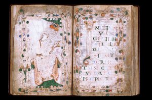 Manche N* 067, Vil de Mortain, Tresor de la collegiale Saint Evroult, Evangeliaire des 10. Jahrhunderts