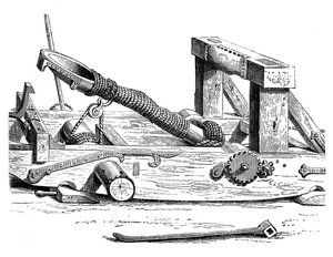 Mangonel, eine Kriegsmaschine im 15. Jahrhundert, 1870