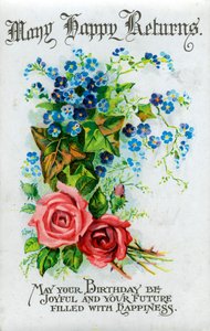 Herzlichen Glückwunsch, Geburtstagskarte, ca. 1921 von Unbekannt