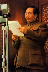 Mao Zedong, chinesischer kommunistischer Revolutionär und Führer, um 1950er-1960er von Unbekannt