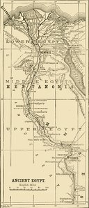 Karte des alten Ägypten, 1890 von Unbekannt