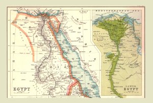 Karte von Ägypten, 1902