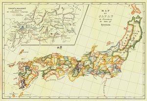 Karte von Japan in Provinzen zur Zeit von Iyeyasu, 1903 von Unbekannt