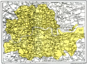 Karte von London, 1924-1926 von Unbekannt