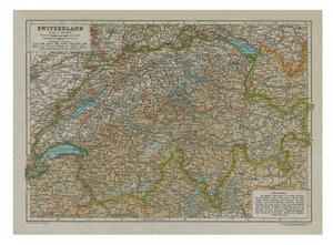 Karte der Schweiz