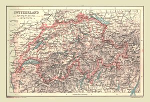 Karte der Schweiz, 1902