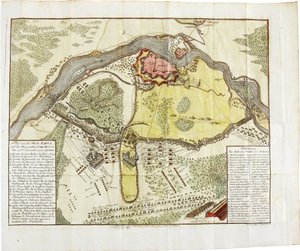 Karte der Schlacht bei Narva von Unbekannt