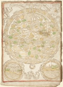 Weltkarte, ca. 1480