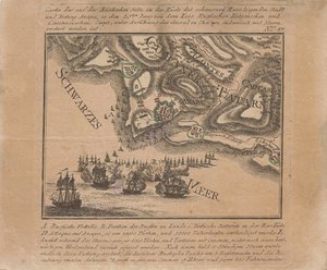 Karte der Eroberung der Seefestung Anapa durch russische Truppen am Schwarzen Meer im Juni 1791, 1791