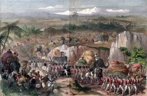Marsch der Truppen in Indien, 1848 von Unbekannt