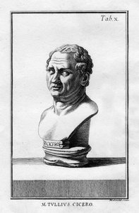 Marcus Tullius Cicero, römischer Gelehrter, Schriftsteller und Staatsmann des 1. Jahrhunderts v. Chr. von Unbekannt