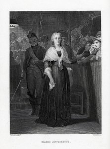 Marie Antoinette verlässt die Konvention nach dem Urteil, 1882 von Unbekannt