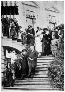 Marie Curie, polnisch-französische Physikerin mit US-Präsident Harding, 1921