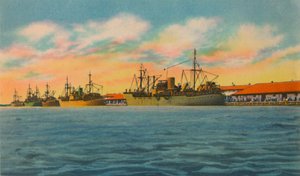 Marine-Terminal, Barranquilla, um 1940er von Unbekannt