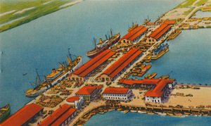 Maritimes Terminal, Barranquilla, um 1940er