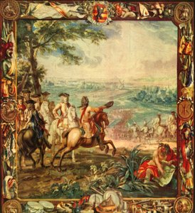 Marlborough in der Schlacht von Oudenarde, 1708 von Unbekannt