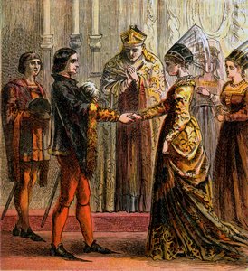 Hochzeit von Heinrich V, 1420 von Unbekannt