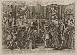 Hochzeit von Louis, Dauphin von Frankreich, mit Marie Thérèse Raphaëlle, Infantin von Spanien in Versailles