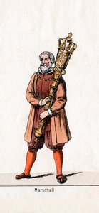 Marschall Kostümdesign für Shakespeares Stück, Heinrich VIII von Unbekannt