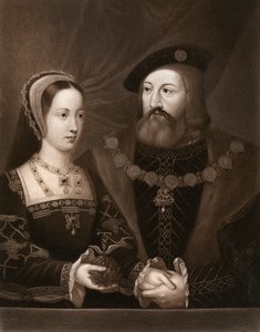 Mary Tudor und Charles Brandon, Herzog von Suffolk, 1515, 1902 von Unbekannt