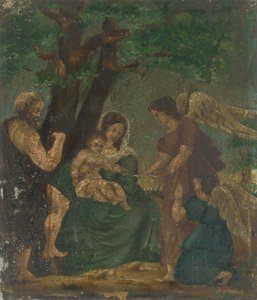 Maria mit Kind unter Engeln und Johannes dem Täufer