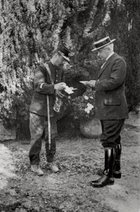 Maurice Maeterlinck, belgischer Dramatiker, Dichter und Essayist, 1915