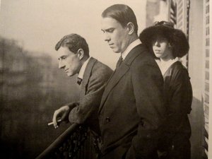 Maurice Ravel, Vaslav Nijinsky, Bronislava Nijinska in Paris, 1914 von Unbekannt