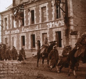 Möge Gott England bestrafen, Bucy-le-Long, Nordfrankreich, um 1914-1918 von Unbekannt