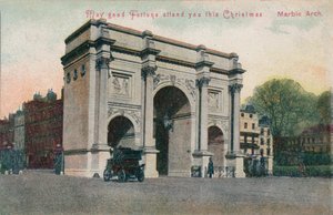 Möge Ihnen dieses Weihnachten viel Glück bringen - Marble Arch, um 1910 von Unbekannt