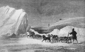 McLintocks Suchtrupp findet einen von Franklins Cairns am Kap Herschel, ca. 1859, 1928