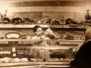 Fleischtheke in einem sowjetischen Lebensmittelgeschäft, UdSSR, 1960er Jahre von Unbekannt