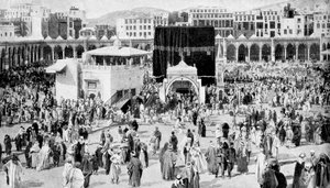 Die Große Moschee von Mekka, Mekka, Saudi-Arabien, 1922