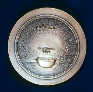 Medaille zur Erinnerung an Marie Sklodowska Curie, polnisch-französische Physikerin, 1967 von Unbekannt