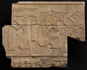 Männer, die Grabbeigaben tragen, 667-647 v. Chr.