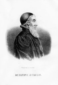Menno Simons, niederländischer Täuferführer, 1854