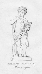 Mercurio Fanciulo Mercure enfant, ca. 1850 von Unbekannt