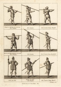 Militärische Übungen mit der Pike