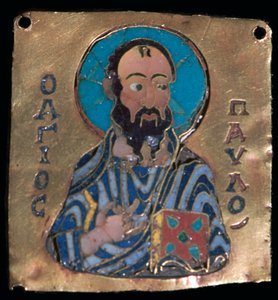 Miniaturdarstellung des Heiligen Paulus, 10. Jahrhundert