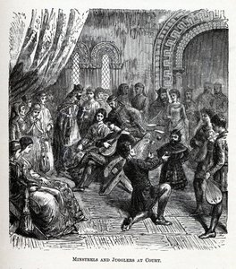 Minnesänger und Gaukler am Hof, 1882