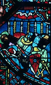 Wunder der blühenden Lanzen, Buntglas, Kathedrale von Chartres, Frankreich, ca. 1225 von Unbekannt