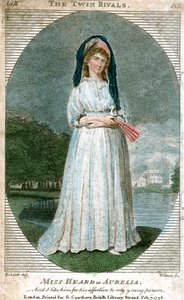 Miss Heard als Aurelia, 1796