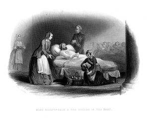 Miss Nightingale und das Militär im Osten, ca. 1860