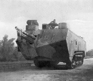 Mobiles Artilleriegeschütz, Moronvilliers, Frankreich, Erster Weltkrieg, 5. Mai 1917 von Unbekannt