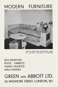 Moderne Möbel - Green and Abbott Ltd., 1933 von Unbekannt