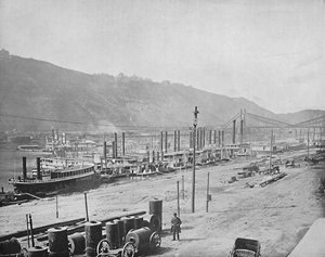 Monongahela Wharf, Pittsburgh, Pennsylvania, ca. 1897