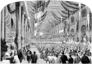 Monsterfest für Eisenbahner in Crewe, 1861 von Unbekannt