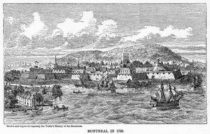 Montreal im Jahr 1729, 1877 von Unbekannt